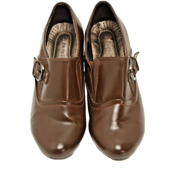 Pierre Dumas Womens Shoes Size 7.5 Flexibles Brown Heels - Picture 2 of 12